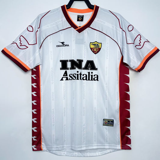 Jersey 1999/2000 Roma Visitante Manga corta Versión Fan Retro