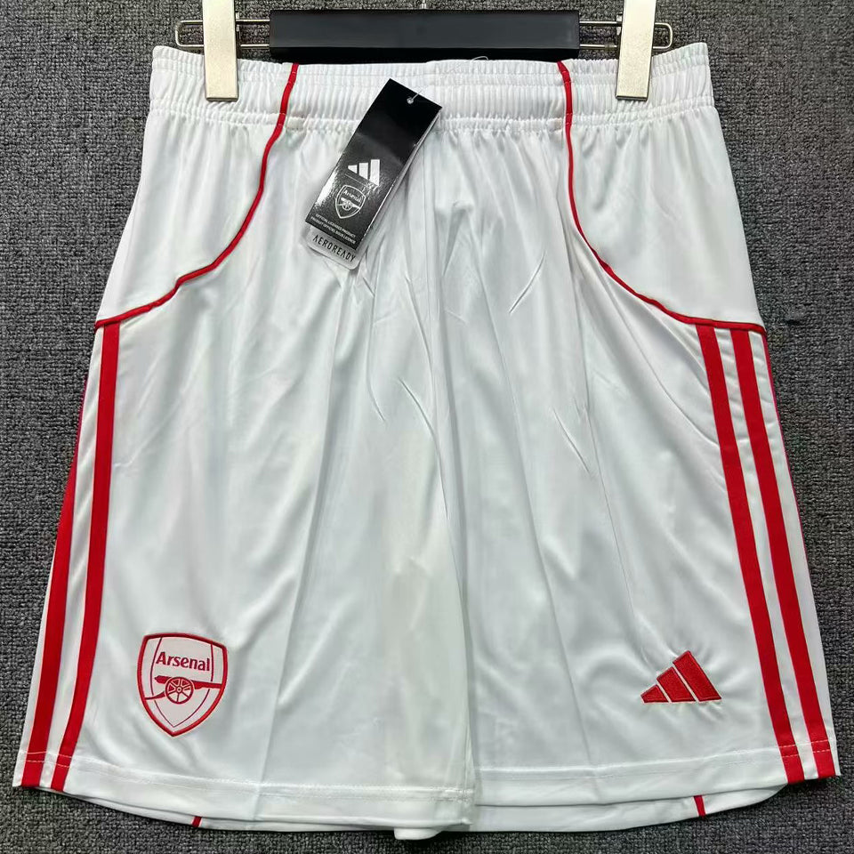 2025/26 arsenal local versión fan shorts/ pantalones