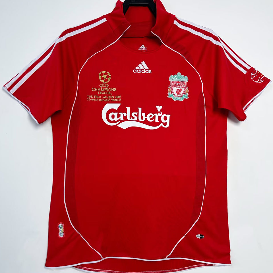 Jersey 2006/08 Liverpool Local Manga corta Versión Fan Retro