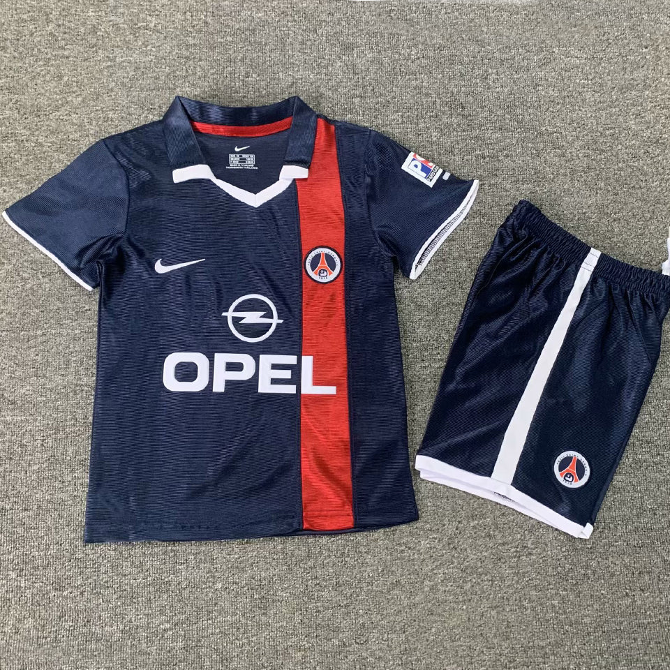 jersey 2001/02 psg local manga corta niño retro