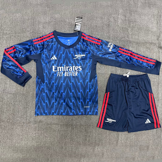 Jersey 2025/26 Arsenal Visitante Manga larga Niño