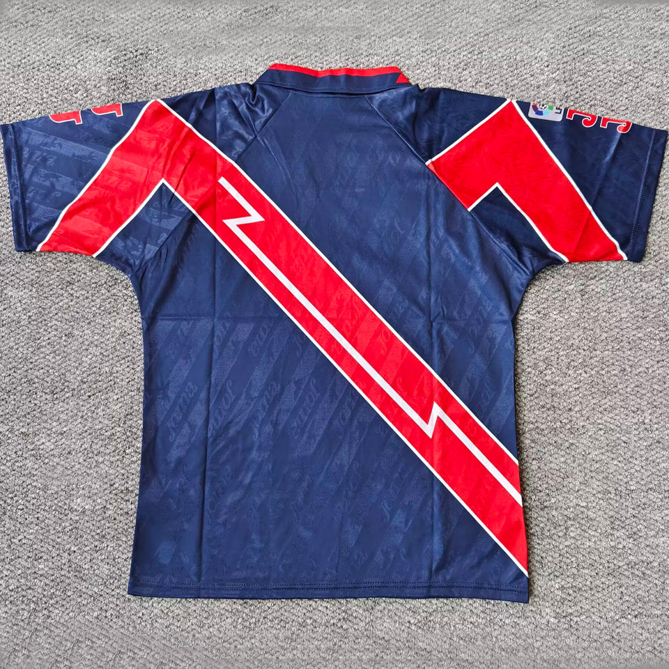 jersey 1995/1996 rayo vallecano visitante manga corta versión fan retro