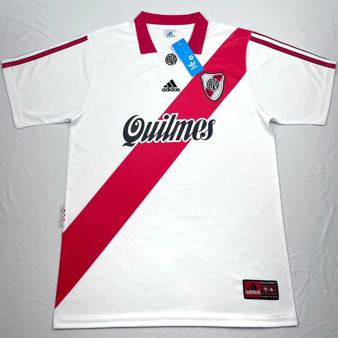 jersey 1998/99 river plate local manga corta versión fan retro
