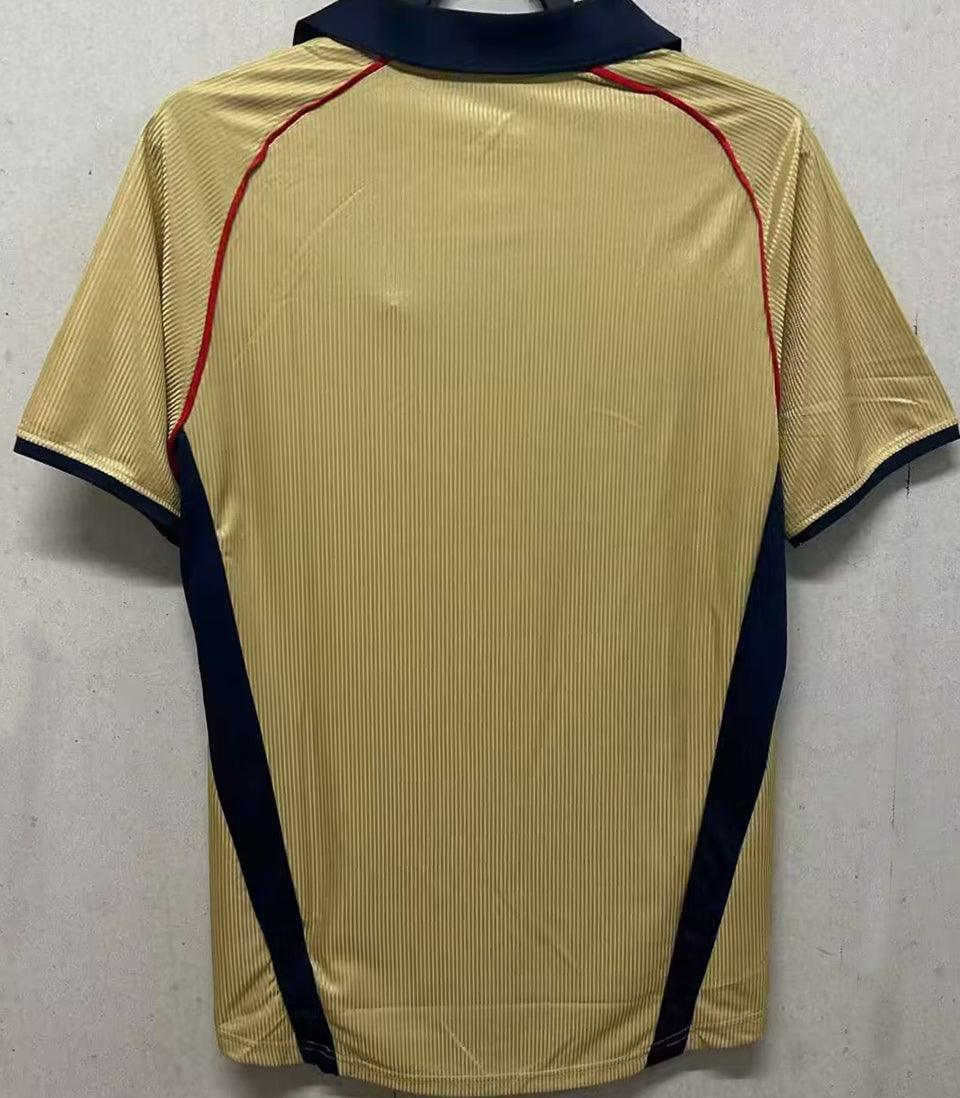 Jersey 2001/02 Arsenal Visitante Manga corta Versión Fan Retro