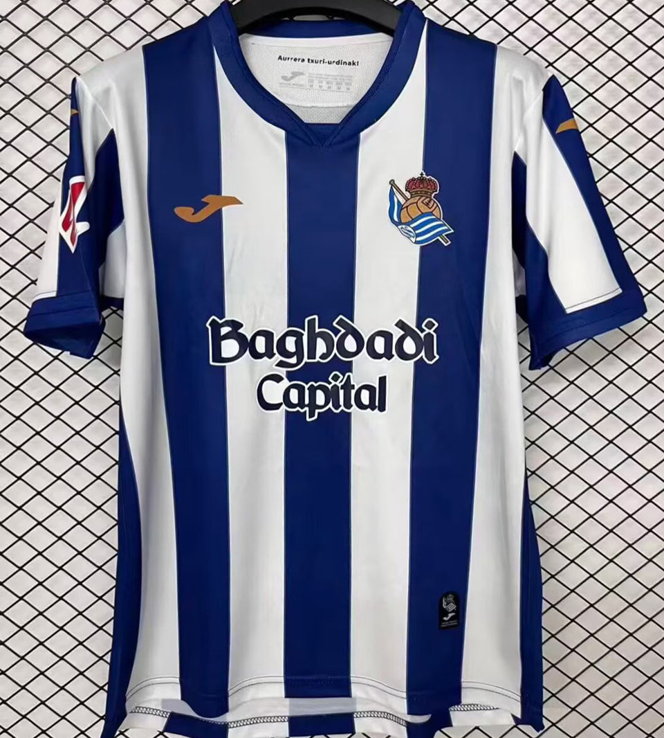jersey 2026/27 real sociedad local manga corta versión fan