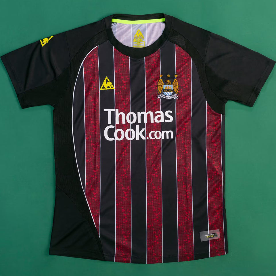 jersey 2008/09 manchester city visitante manga corta versión fan retro