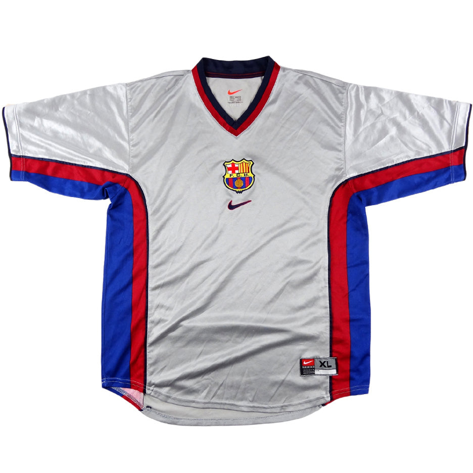 jersey 1998/99 barcelona visitante manga corta versión fan retro