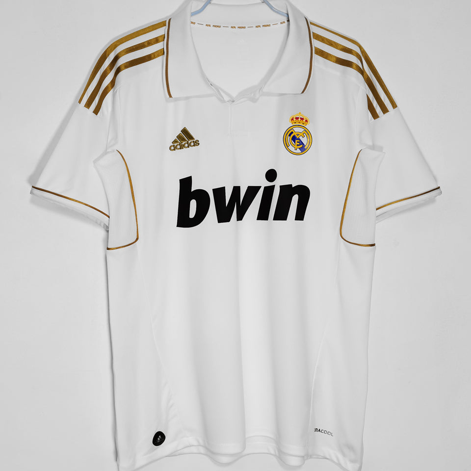 jersey 2011/12 real madrid local manga corta versión fan retro