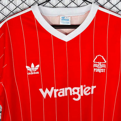 Jersey 1982/1984 Nottingham Local Manga corta Versión Fan Retro