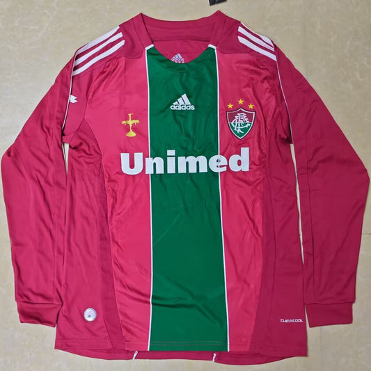 Jersey 2010 Fluminense Local Manga larga Versión Fan Retro