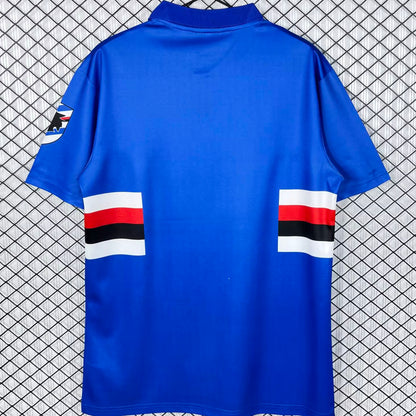 Jersey 1993/1994 Sampdoria Local Manga corta Versión Fan Retro