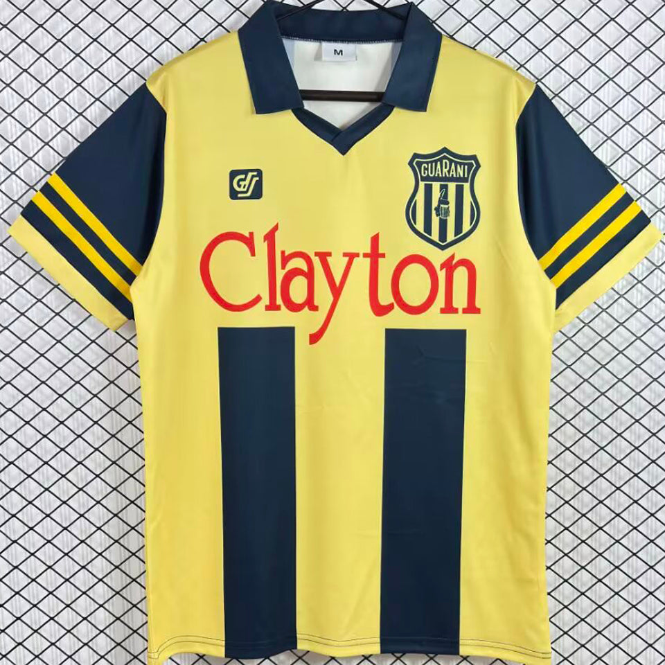jersey 1986 guarani fc local manga corta versión fan retro