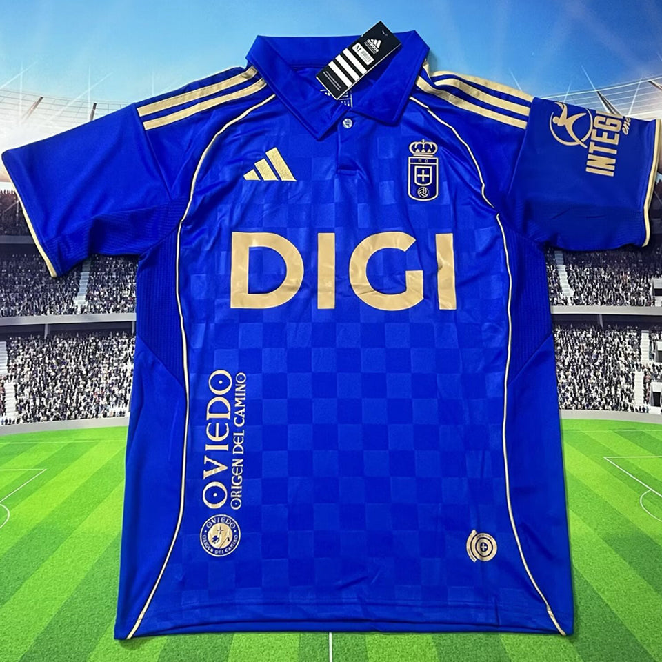 jersey 2025/26 real oviedo local manga corta versión fan