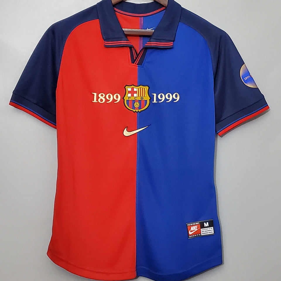 jersey 1998/99 barcelona especial manga corta versión fan retro
