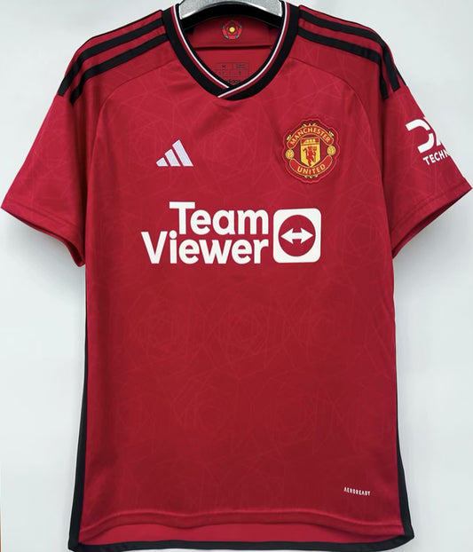 Jersey 2023/24 Manchester United Local Manga corta Versión Fan