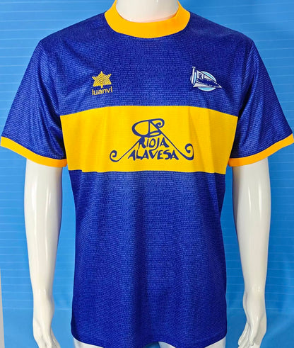 Jersey 2000/2001 Alaves Especial Manga corta Versión Fan Retro