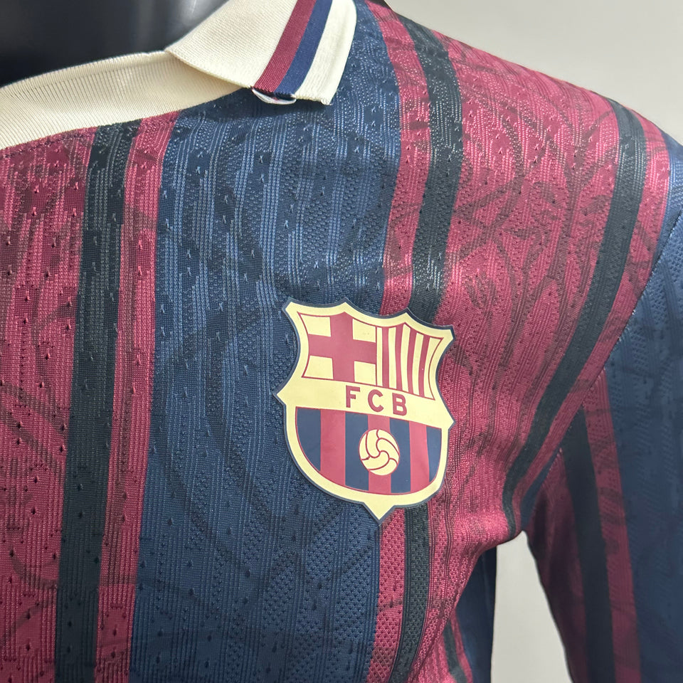 Jersey 2025 Barcelona Especial Manga larga Versión Jugador Retro