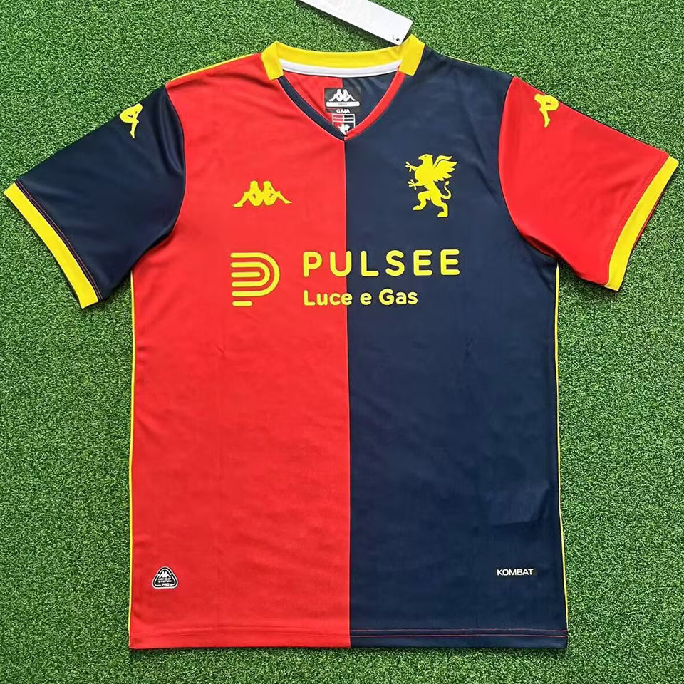 Jersey 2025/26 Genoa Local Manga corta Versión Fan