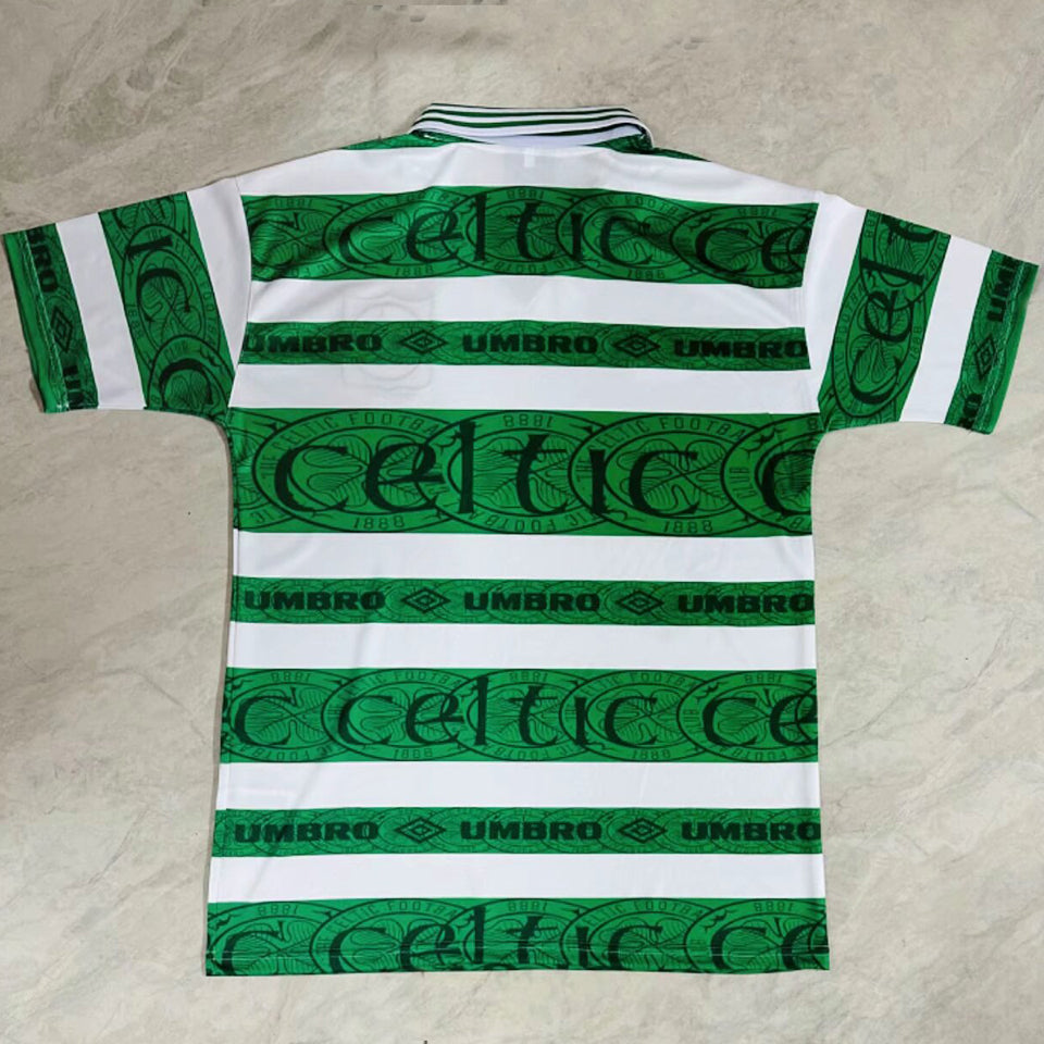 jersey 1995/97 celtic local manga corta versión fan retro