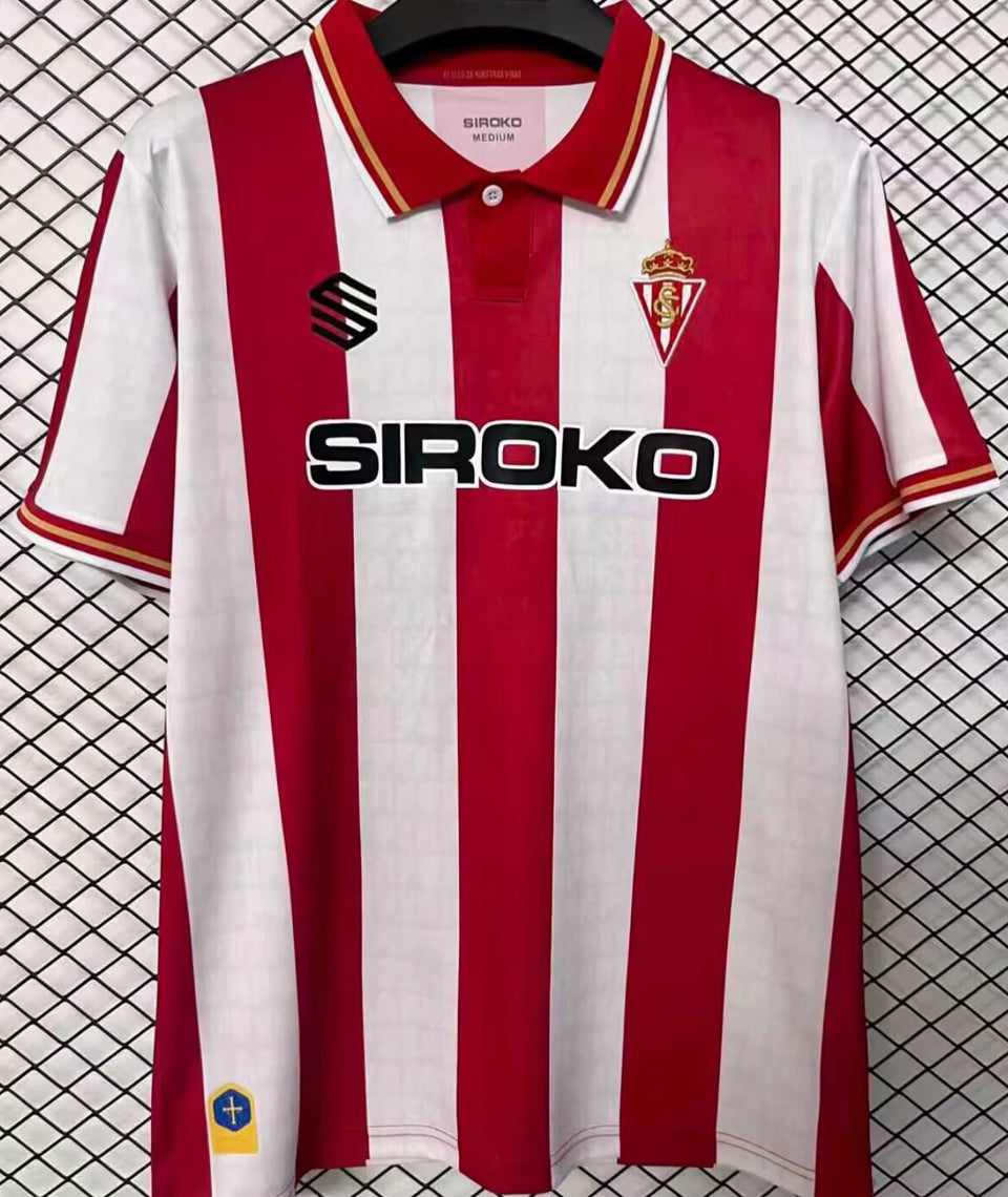 jersey 2026/27 gijon local manga corta versión fan