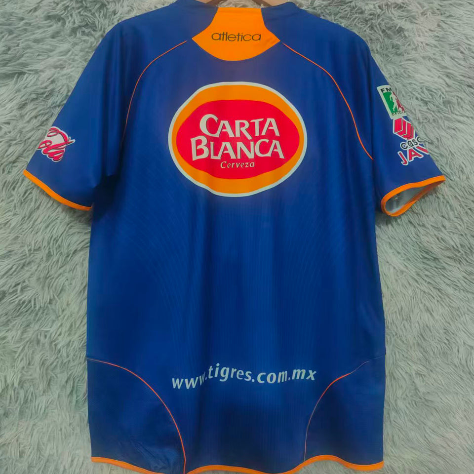 jersey 2005 tigres uanl visitante manga corta versión fan retro