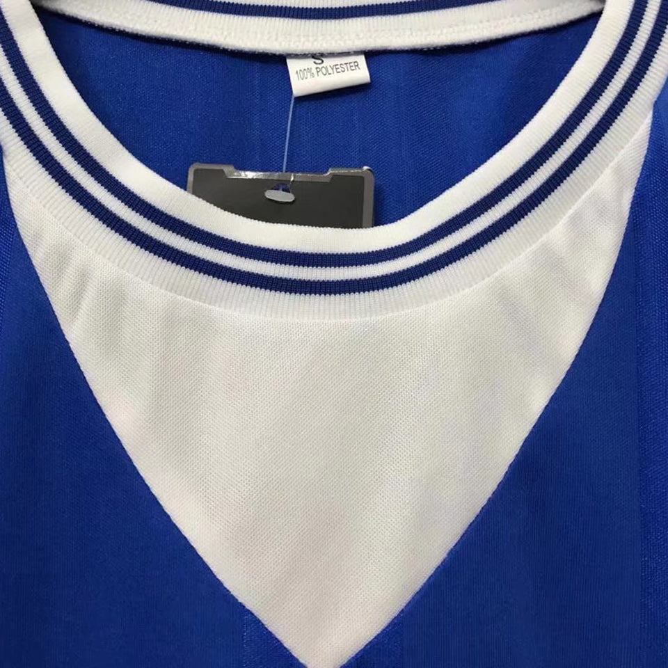 jersey 1985 everton e.c.w cup especial manga corta versión fan retro