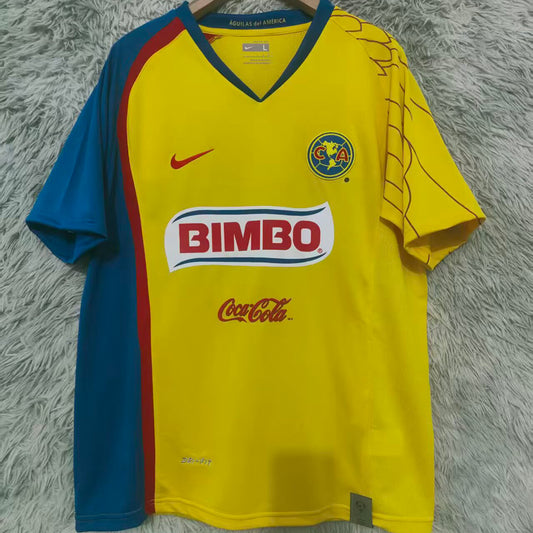 Jersey 2007/2008 Club America Local Manga corta Versión Fan Retro