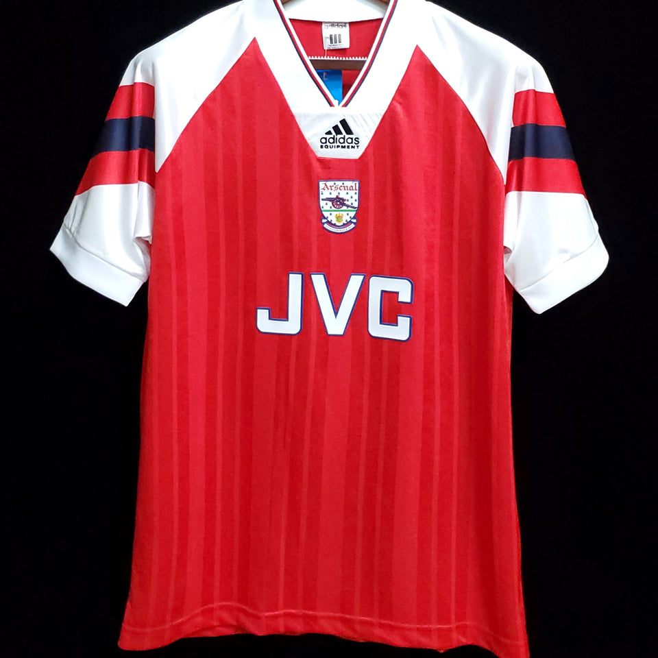 jersey 1992/94 arsenal local manga corta versión fan retro