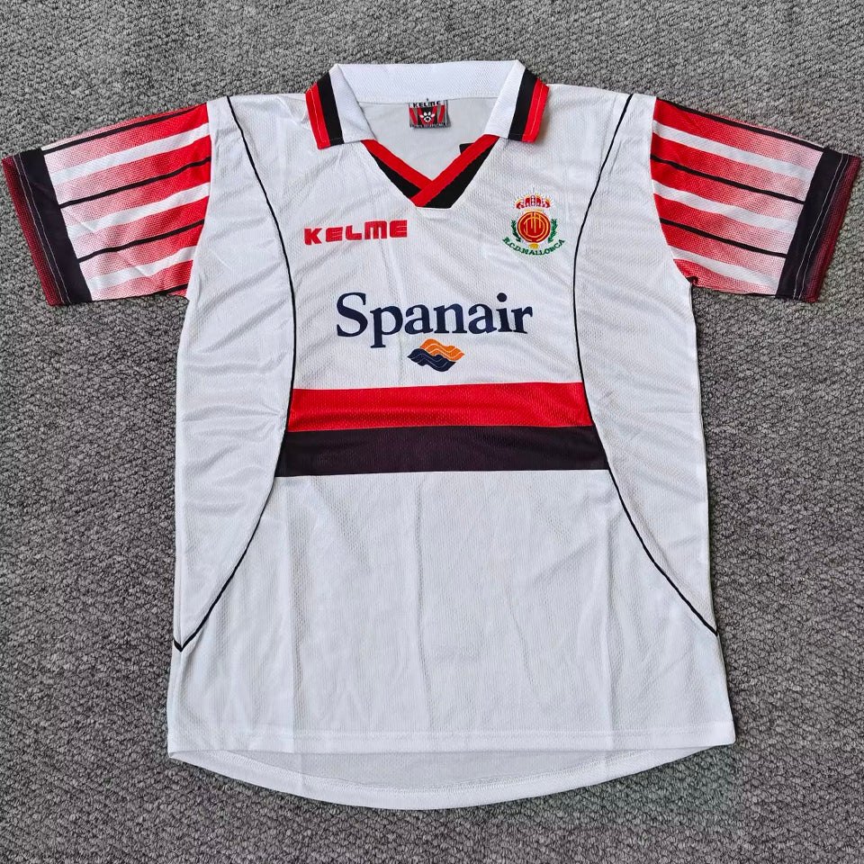 jersey 1997/1999 mallorca visitante manga corta versión fan retro