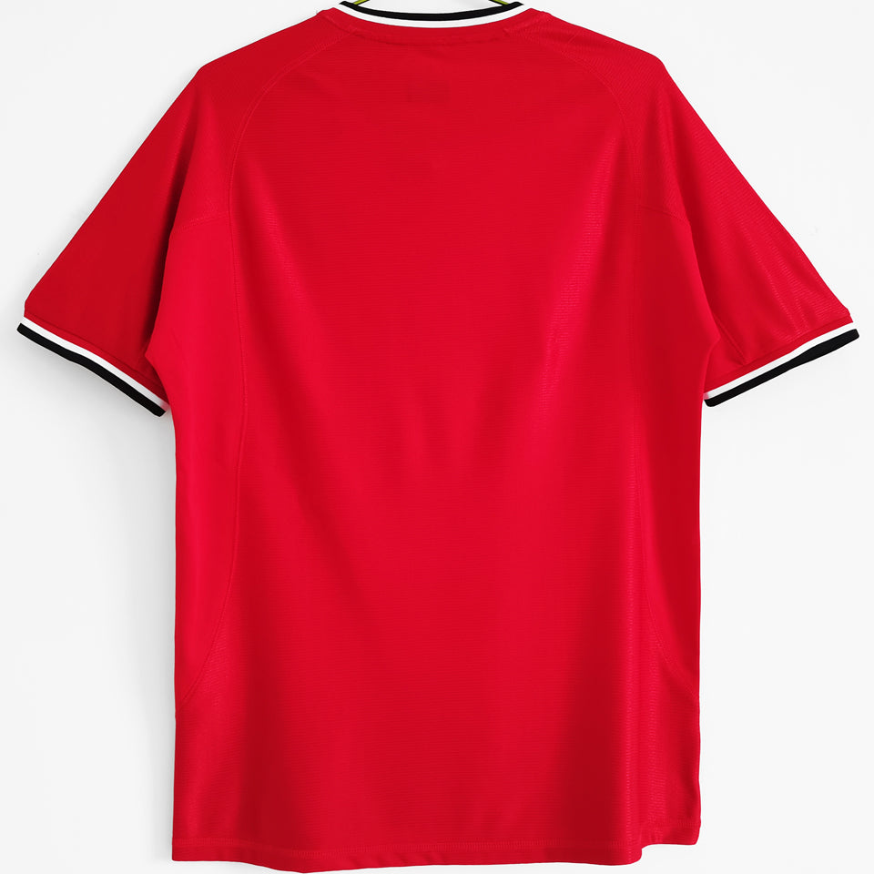 jersey 2000/02 manchester united local manga corta versión fan retro