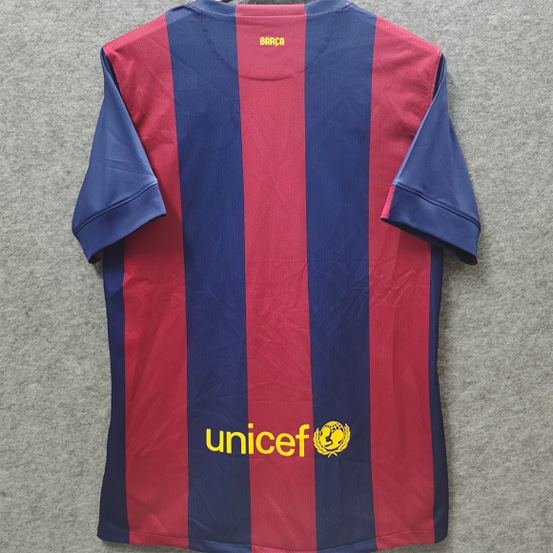 jersey 2014/15 barcelona local manga corta versión fan retro