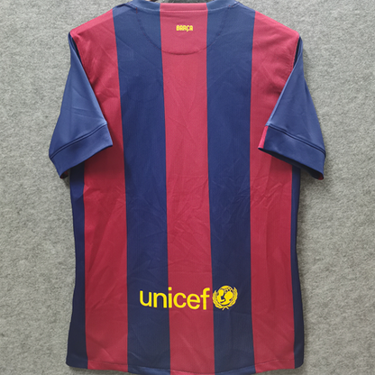 Jersey 2014/15 Barcelona Local Manga corta Versión Fan Retro