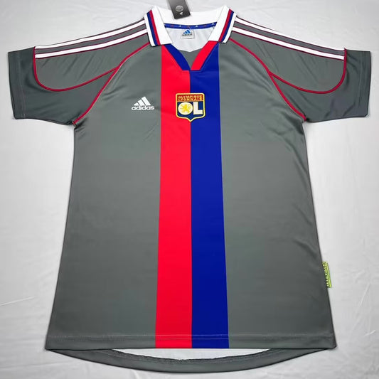 Jersey 2000/01 Lyon Visitante Manga corta Versión Fan Retro