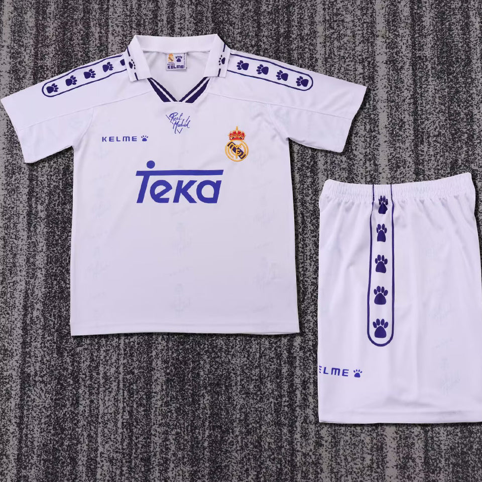 jersey 1994/96 real madrid local manga corta niño retro