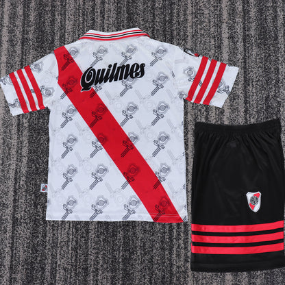 Jersey 1996/1997 River Plate Local Manga corta Niño Retro