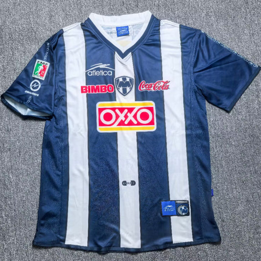 Jersey 2000/2001 Monterrey Local Manga corta Versión Fan Retro