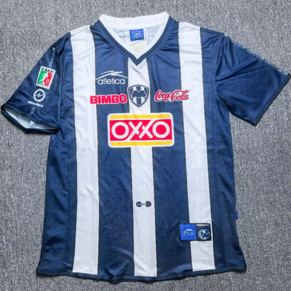Jersey 2000/2001 Monterrey Local Manga corta Versión Fan Retro