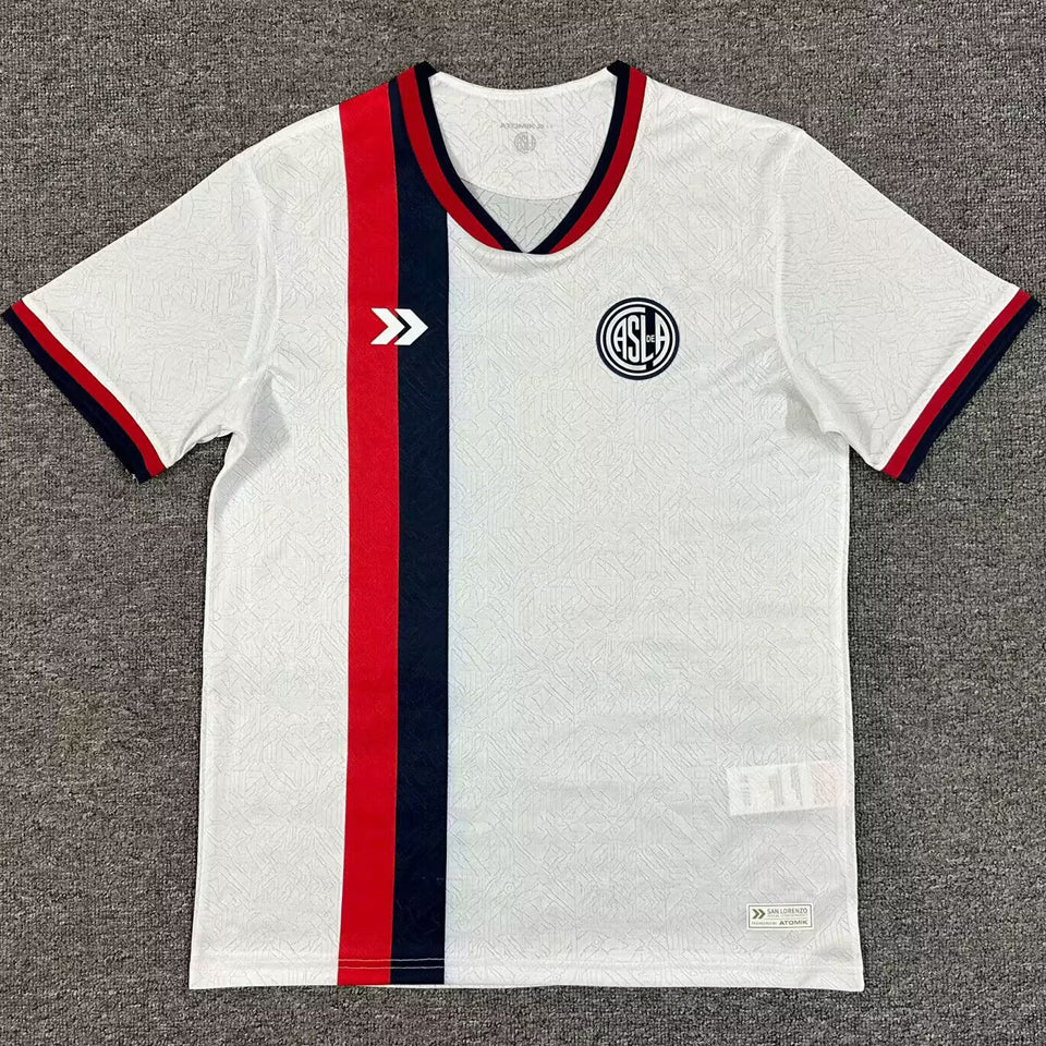 jersey 2025/26 san lorenzo visitante manga corta versión fan