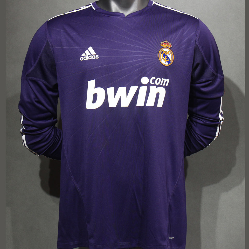 jersey 2010/11 real madrid tercero manga larga versión jugador retro