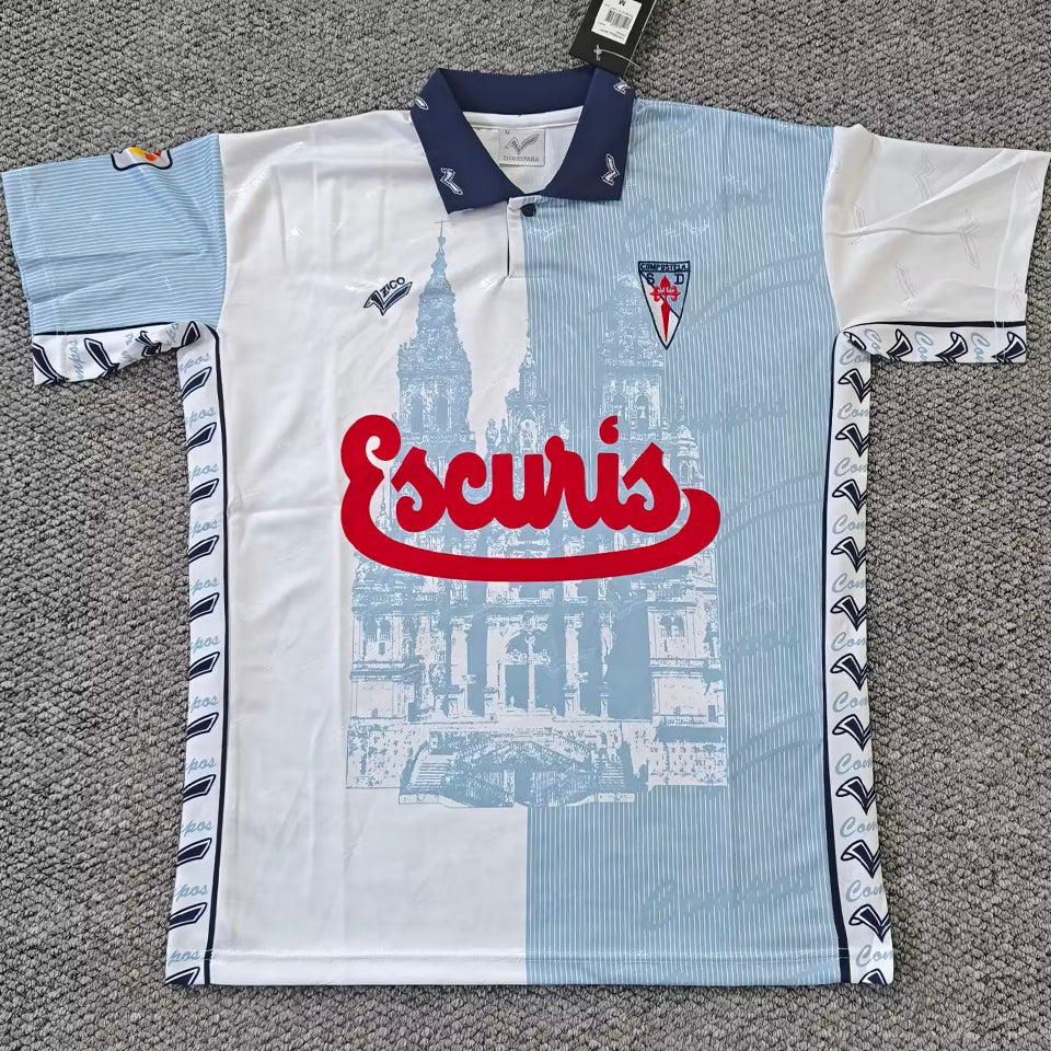jersey 1997/1999 compostela local manga corta versión fan retro