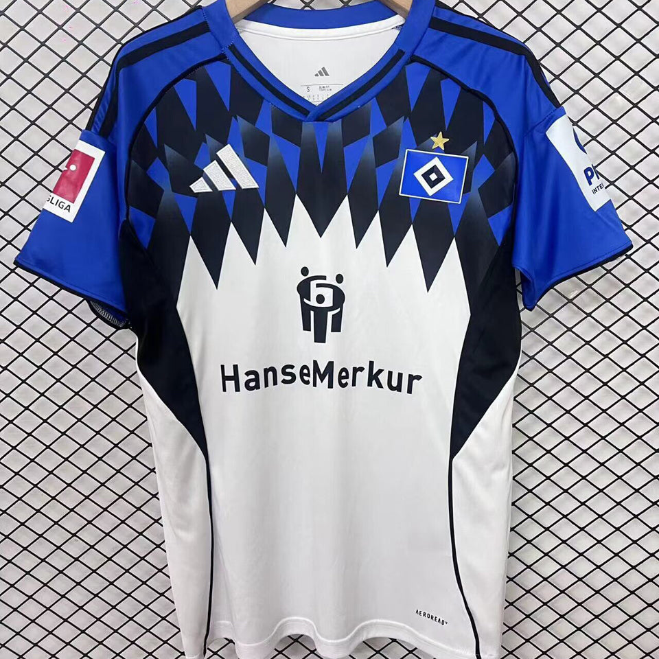 jersey 2025/26 hamburger sv local manga corta versión fan