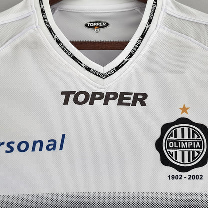 Jersey 2002 Club Olimpia Local Manga corta Versión Fan Retro
