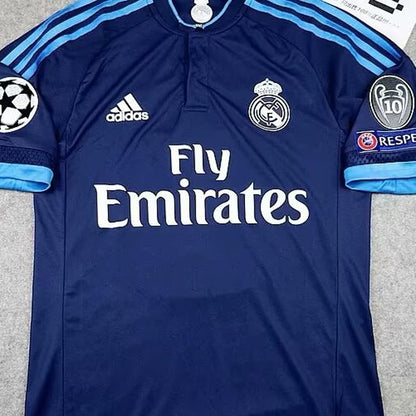 Jersey 2015/16 Real Madrid Visitante Manga corta Versión Fan Retro