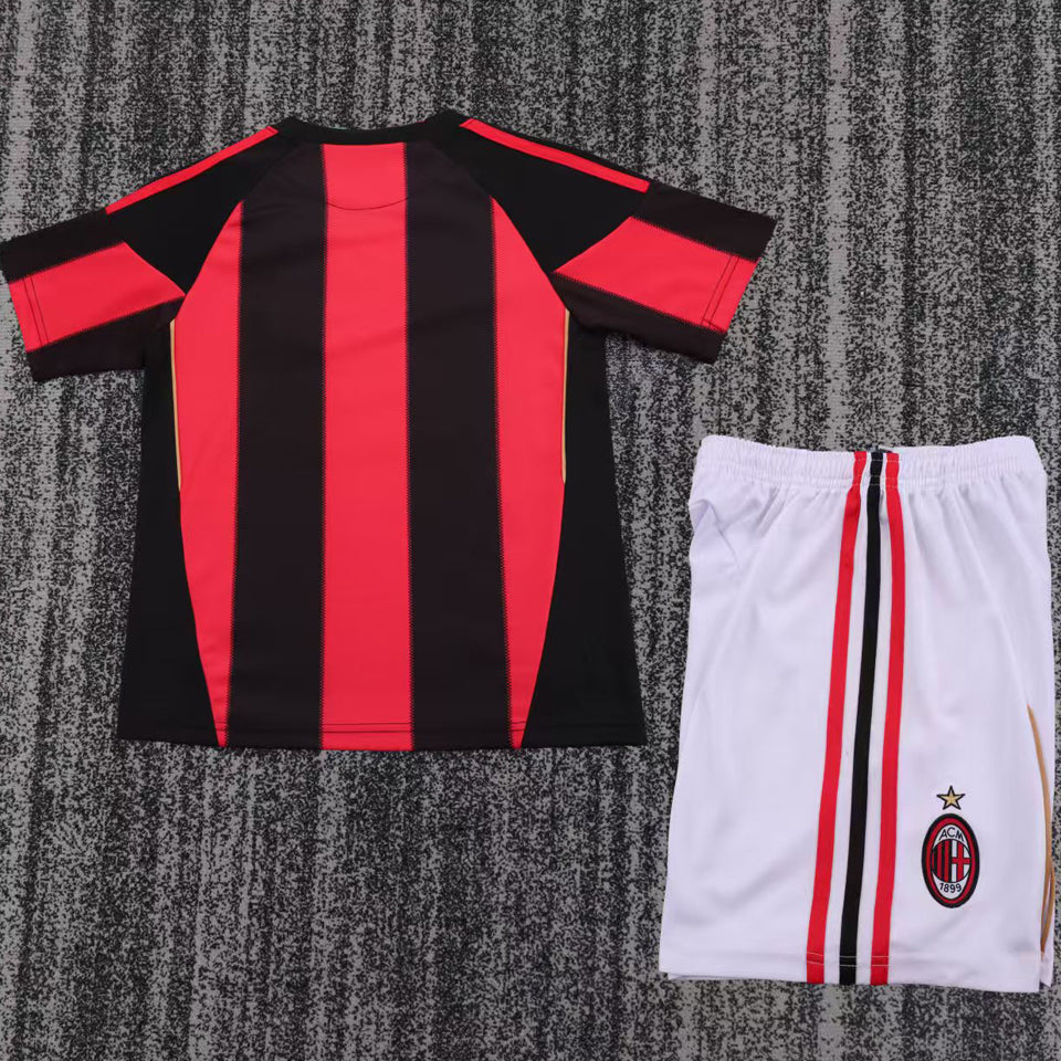 Jersey 2011/2012 AC Milan Local Manga corta Niño Retro