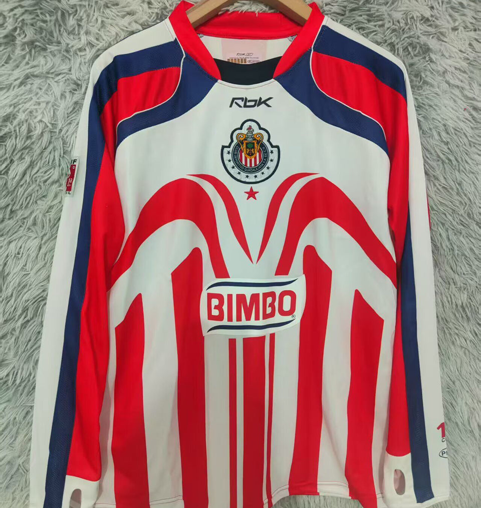 jersey 2006/2007 chivas local manga larga versión fan retro