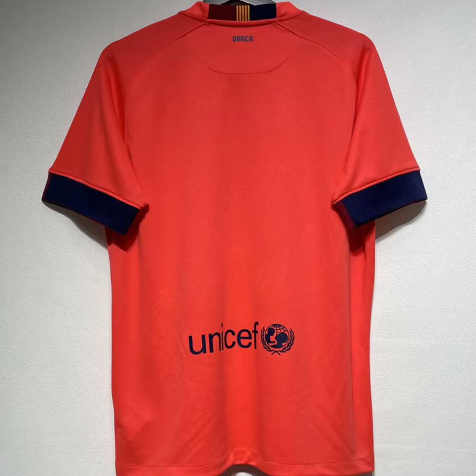 Jersey 2014/15 Barcelona Visitante Manga corta Versión Fan Retro