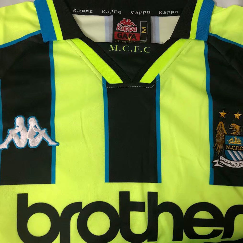 jersey 1998/99 manchester city especial manga corta versión fan retro