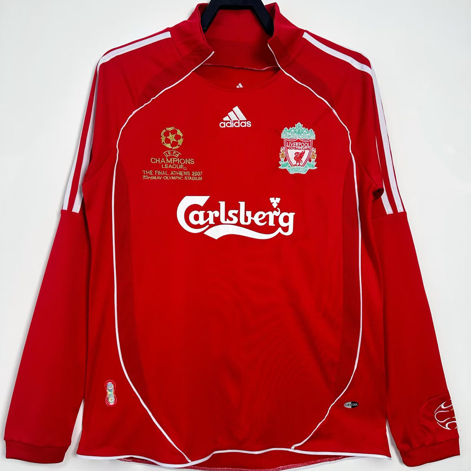 jersey 2006/08 liverpool local manga larga versión fan retro
