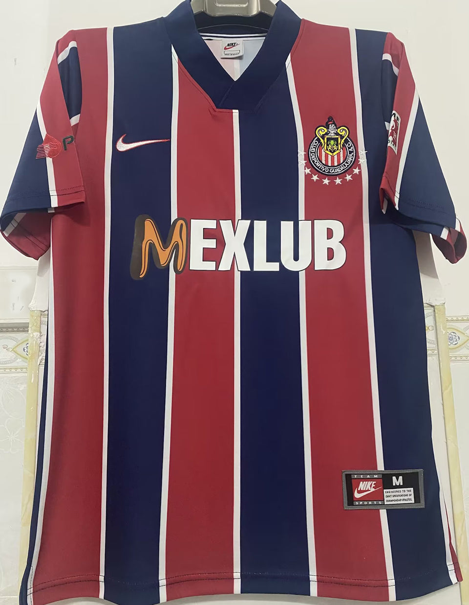 jersey 1996/97 chivas visitante manga corta versión fan retro