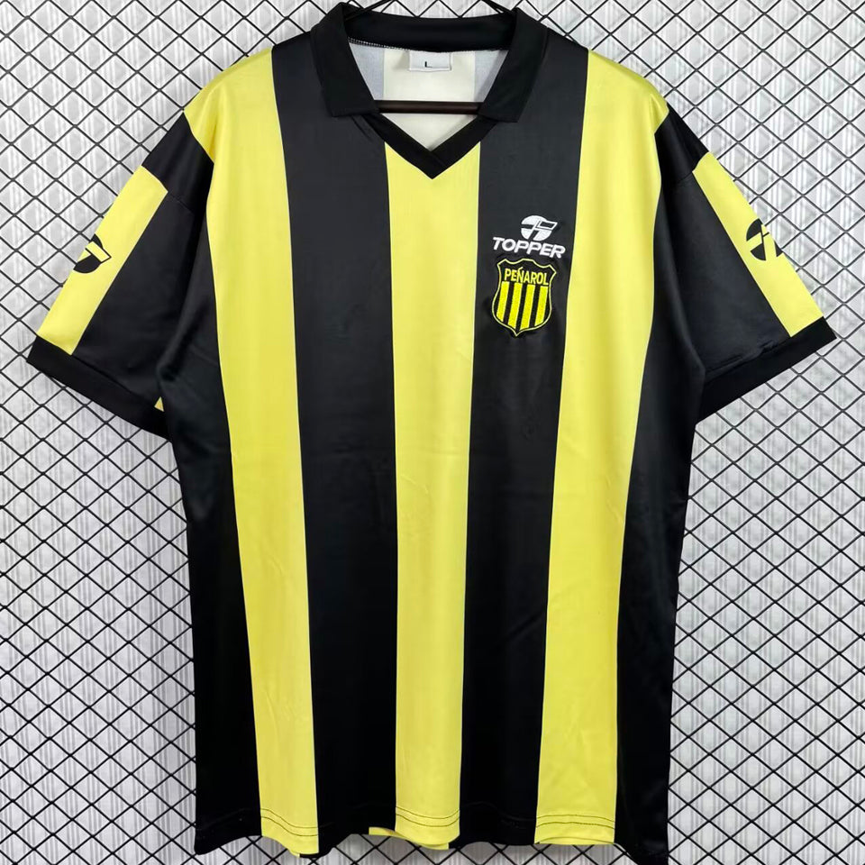 jersey 1987 penarol local manga corta versión fan retro